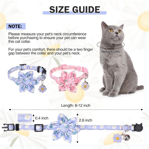 Really cute cat collar 2x - Picture 3 of 14